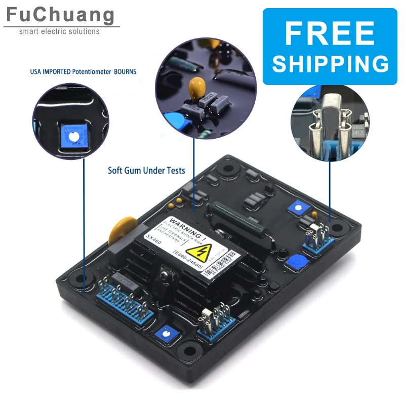 Бесплатная доставка автоматический регулятор напряжения SX460 AVR дизельный