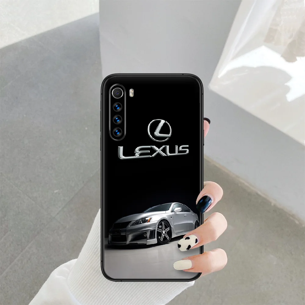 

lexuse car Phone Case For Xiaomi Redmi Note 7 8 8T 9 9S 4X 7 7A 9A K30 Pro Ultra black Bumper Silicone Cell Tpu Hoesjes Pretty