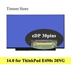 Для Lenovo ThinkPad E490s Тип 20NG ноутбук 14,0 ЖК WLED монитор TN IPS Full HD 1920*1080 экран без резьбовыми отверстиями eDP 30 контактов