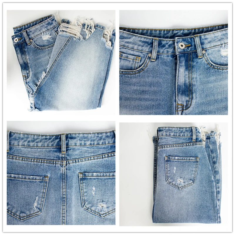 

2020 Summer Ripped Denim Skirts Womens Asymmetrical Pencil Jean Skirt Ladies High Split Midi Skirt Plus Size 2XL 3XL Female K668