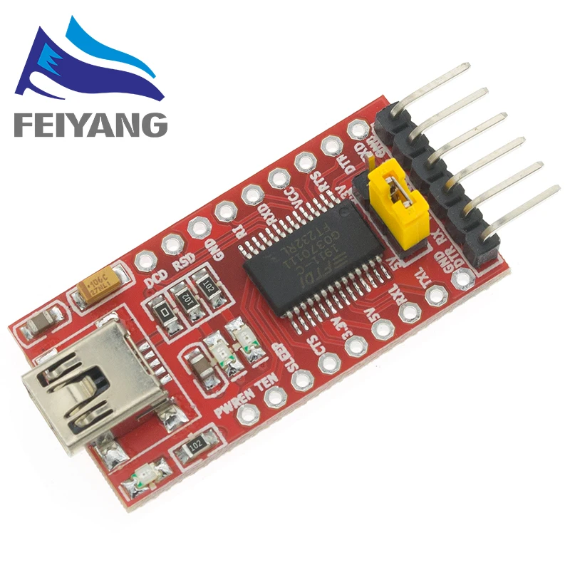 10 шт. FT232RL FT232 USB к TTL 5 в 3 В кабель для скачивания модуль последовательного адаптера