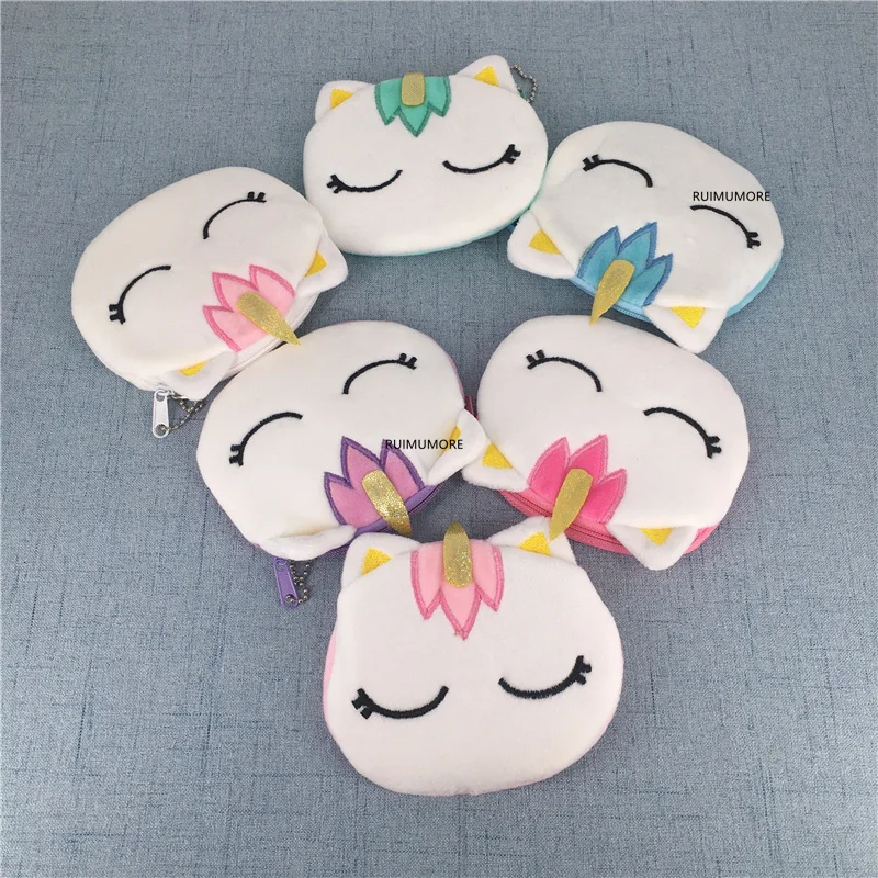 Разноцветный плюшевый игрушечный кошелек с животными прибл. 10 см Плюшевый