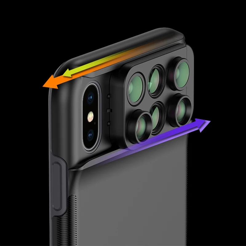5 в 1 объектив для телефона с чехлом iphone 11 pro max camara Case 10X 20X макрообъектив