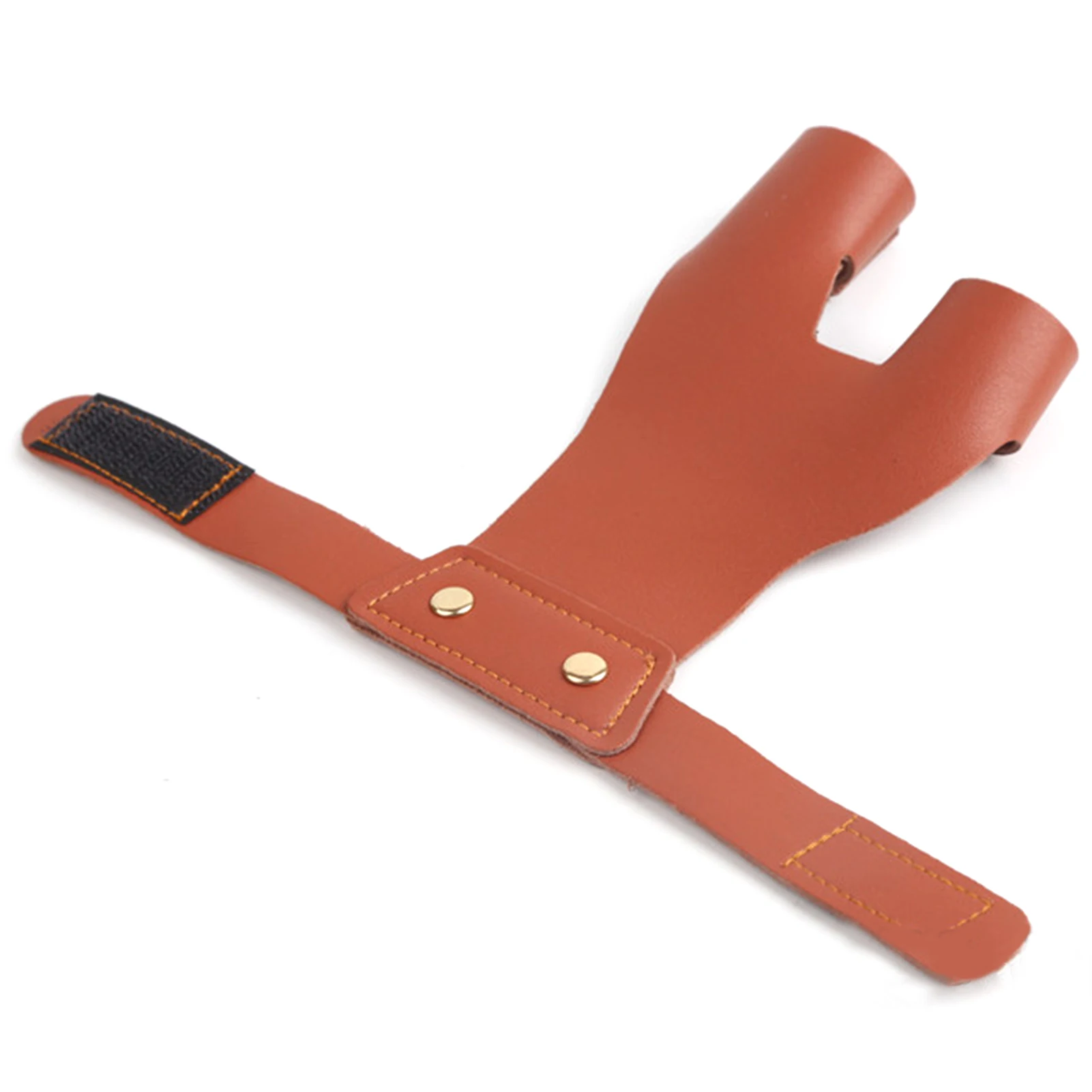 

1Pcs Archery Hand Guard Leather Finger Protector 2 Finger Protective Glove Shooting Protectection Glove Accessories