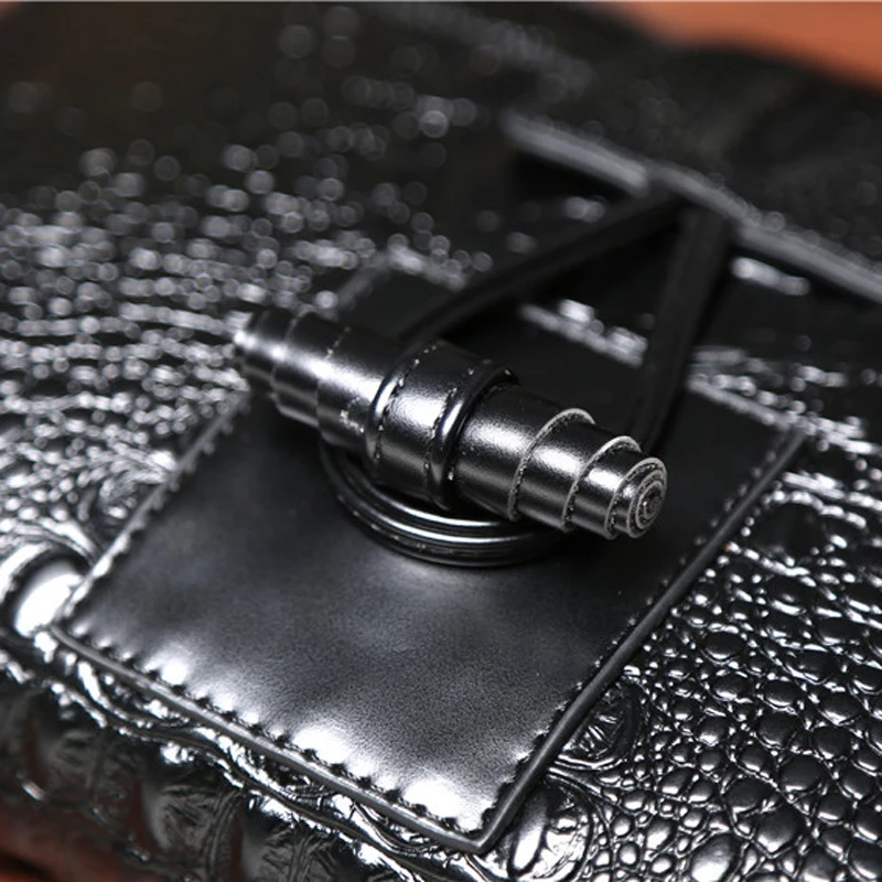 

Luxury Handbags Men Bag Leather Crocodile Cluth Purse Business Men's Tote Bag for A4 Documents Large Capacity Envelope Hand Bags