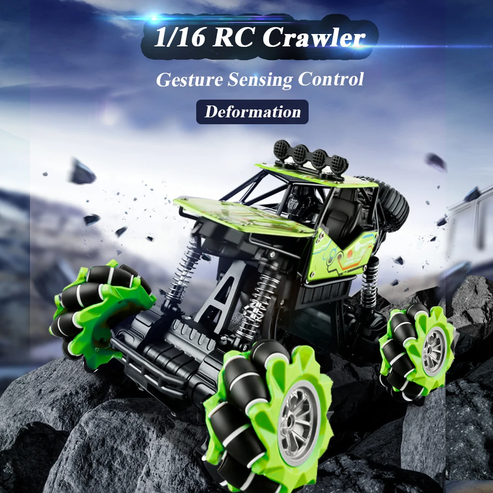 1/16 4WD 2 4 GHz RC трюк автомобиль внедорожный Гусеничный двойной контроль часы