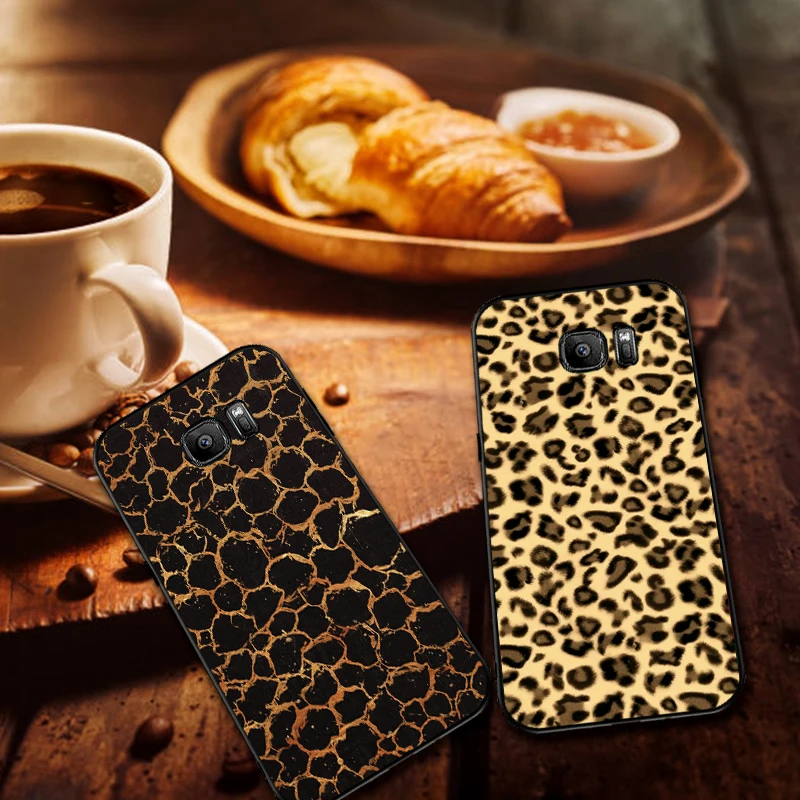 Чехлы для samsung S8 S9 S10 Plus ancient tone leopard NOTE 8 9 M10 M20 M30 S6 S7 Edge чехол телефона подарок |