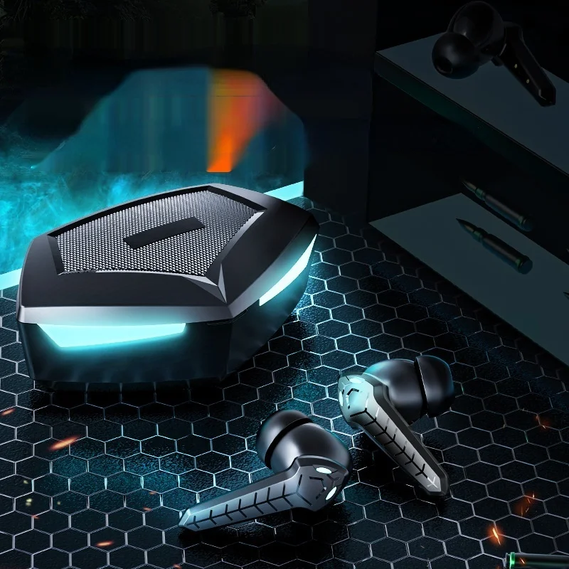 

Bluetooth Headphones Bluetooth 5.1 TWS Earphones Game Dedicated 9D Stereo Touch Control Wireless earphone Earbuds Earphone Lotus