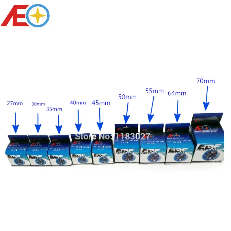 AEORC Patended Product Ducted Fan System EDF для Jet Plane 27 мм/30 мм/35 мм/40 мм/45 мм/50 мм/55 мм/64 мм/70 мм с