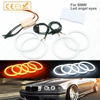 4pcs super white 105mm 106mm e46 2d smd led angel eyes halo rings for bmw e46 coupe 2d e46 cabrio led headlight car accessories