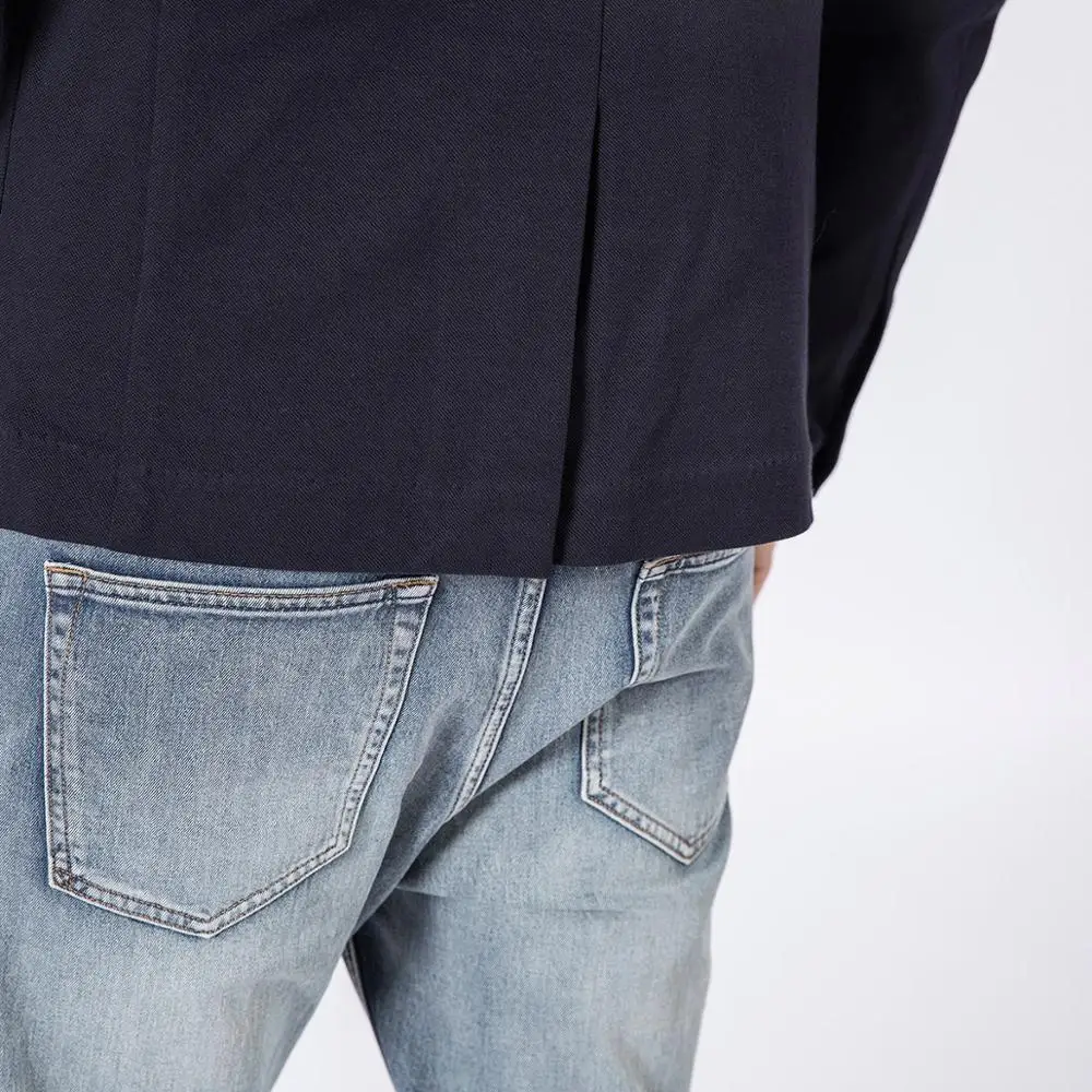 Мужской блейзер SIMWOOD нарядно-повседневный пиджак 2019 приталенный жакет 180352 |