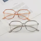 Высококачественные очки унисекс в большой оправе, квадратные простые очки, оптические очки с защитой от сисветильник, компьютерные очки для женщин и мужчин