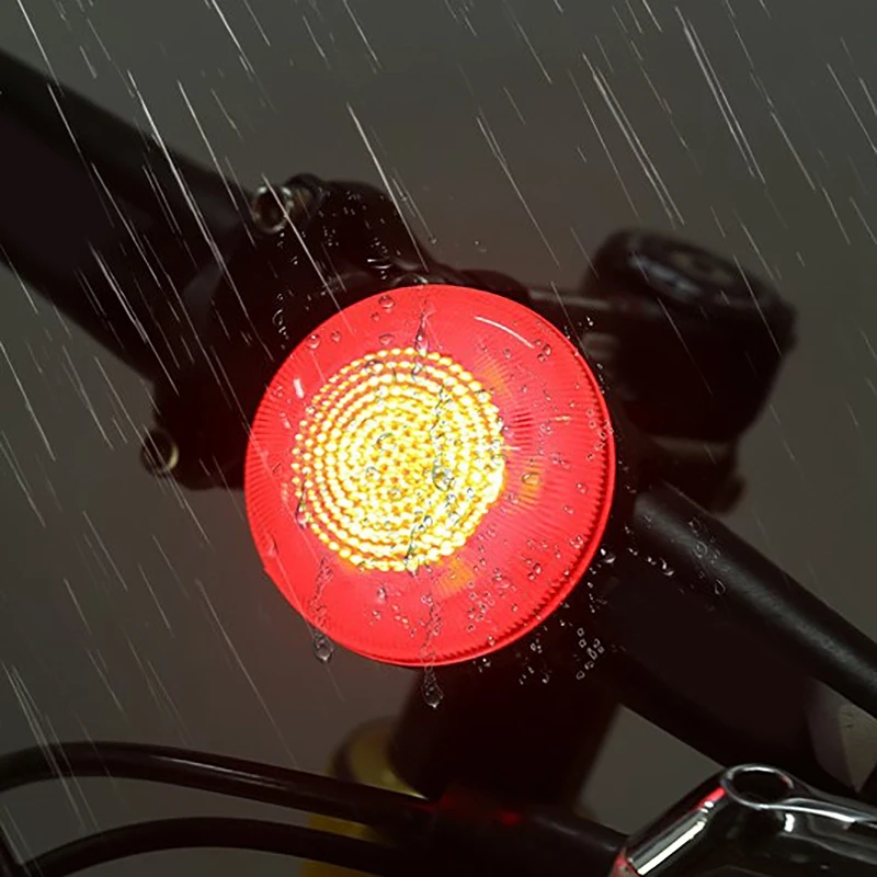 

Smart Warning Light Bicycle Front Light Rear Safety Cycling Lamp Mini LED Light Bike Riding