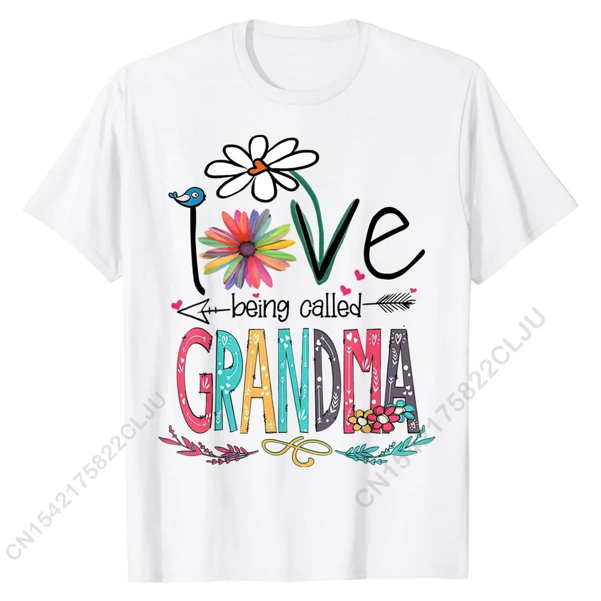 

I Love Being Called Grandma Mimi Nana Gigi Lover T-Shirt T Shirts Retro Fitness Tight Cotton Mens Tops T Shirt Design