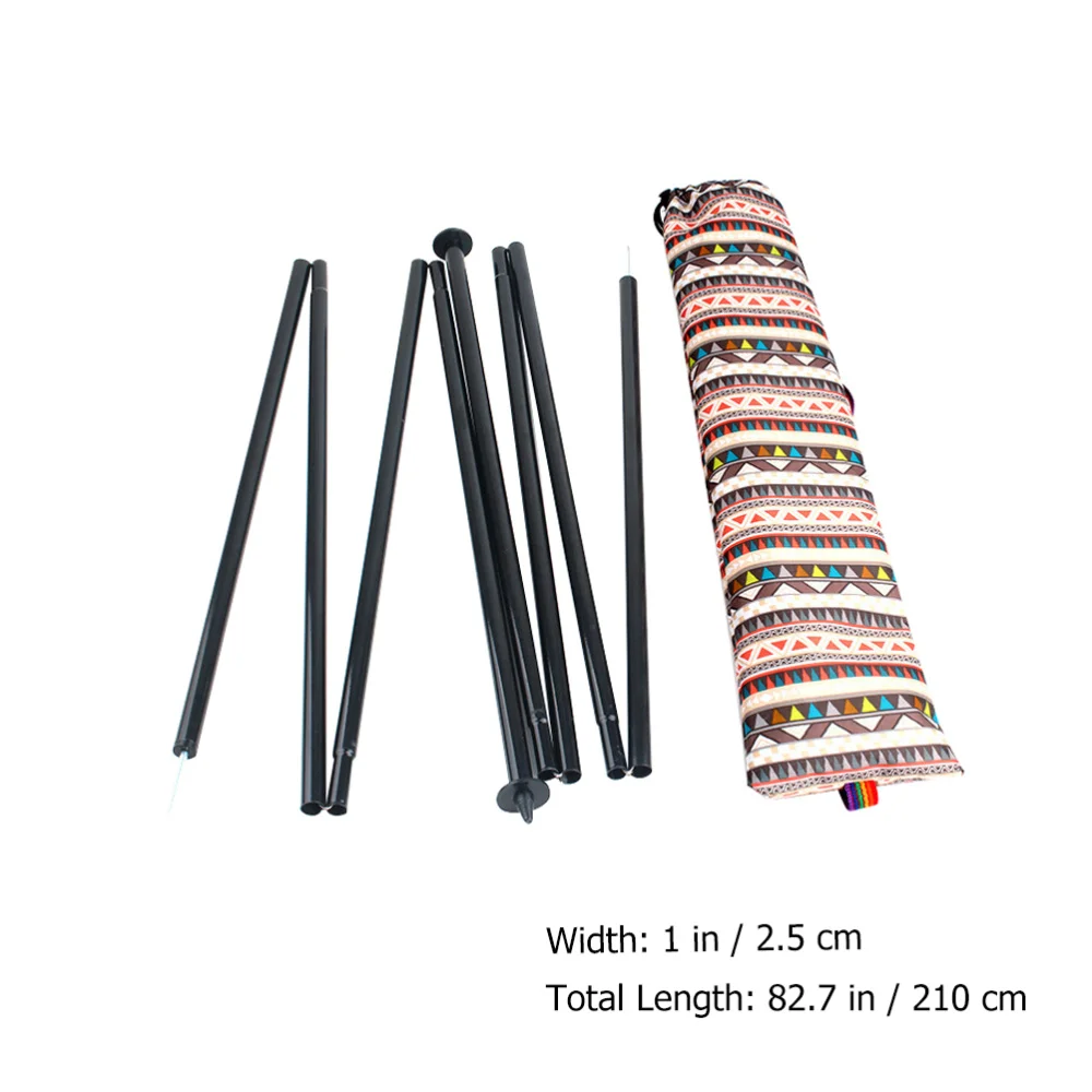 

1 set of 2pcs Tent Supporting Pole Adjustable Tent Holding Pole Tent Bracket