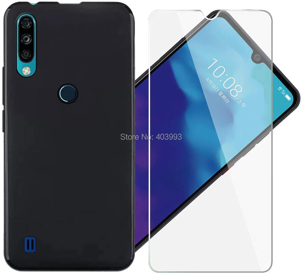 Чехол для ZTE Blade A7 2020 3/64 ГБ роскошный мягкий чехол из ТПУ с закаленным стеклом