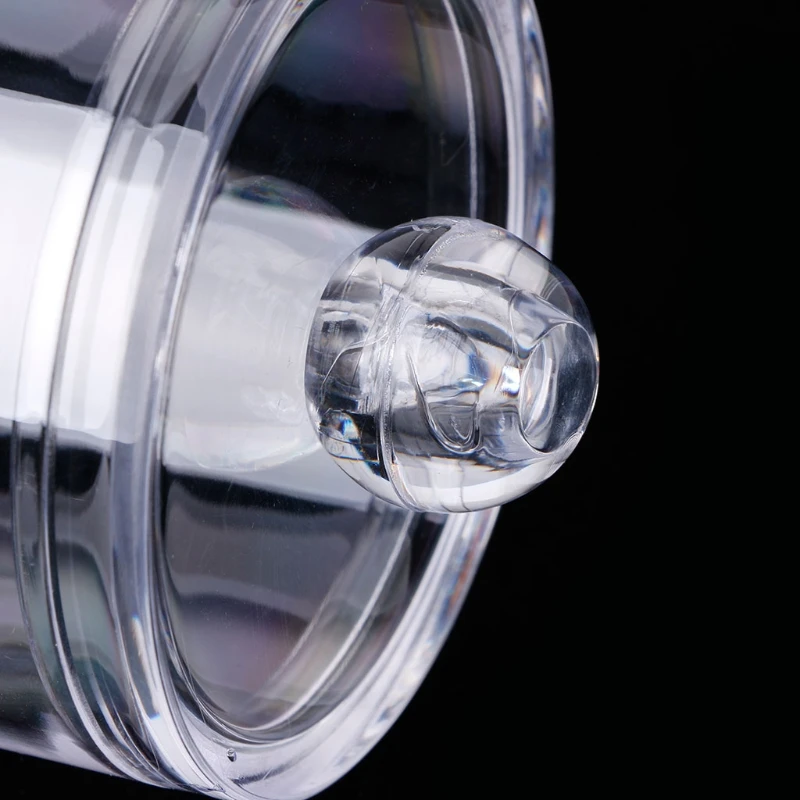 

Transparent Round Container Storage Case Makeup Cotton Pad Box Nail Paper Wipe