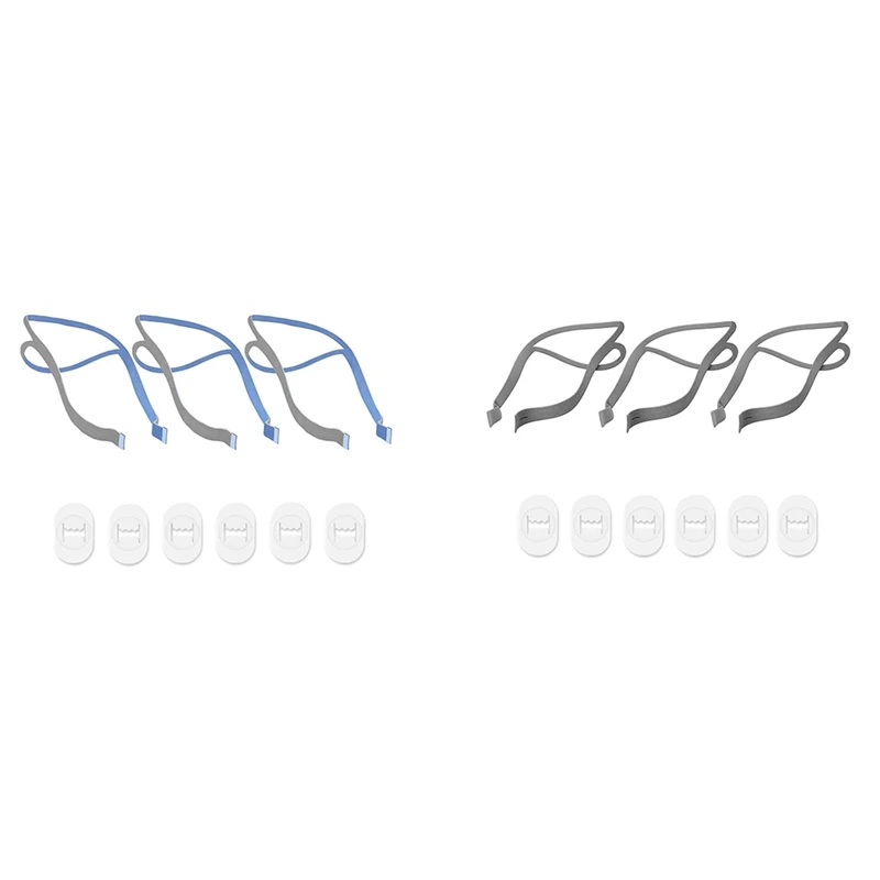 

Replacement Headgear Compatible for ResMed Airfit P10 Nasal Pillow CPAP Strap 3 Shoulder Straps and 6 Adjustment Clips