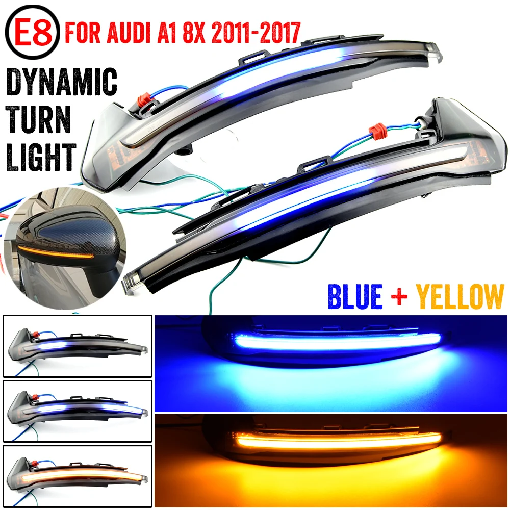 

For Audi A1 8X 2011-2017 LED Dynamic Turn Signal Light Side Wing Rearview Mirror Sequential Indicator Lamp Blinker