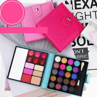 32 colors high quality eyeshadow palette eye shadow professional with cosmetic leather case pallete maquillage cosmetic