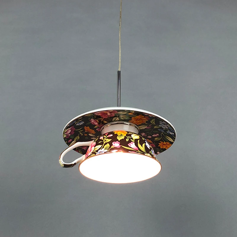 Креативные подвесные светильники в виде цветочной чашки потолочные лампы