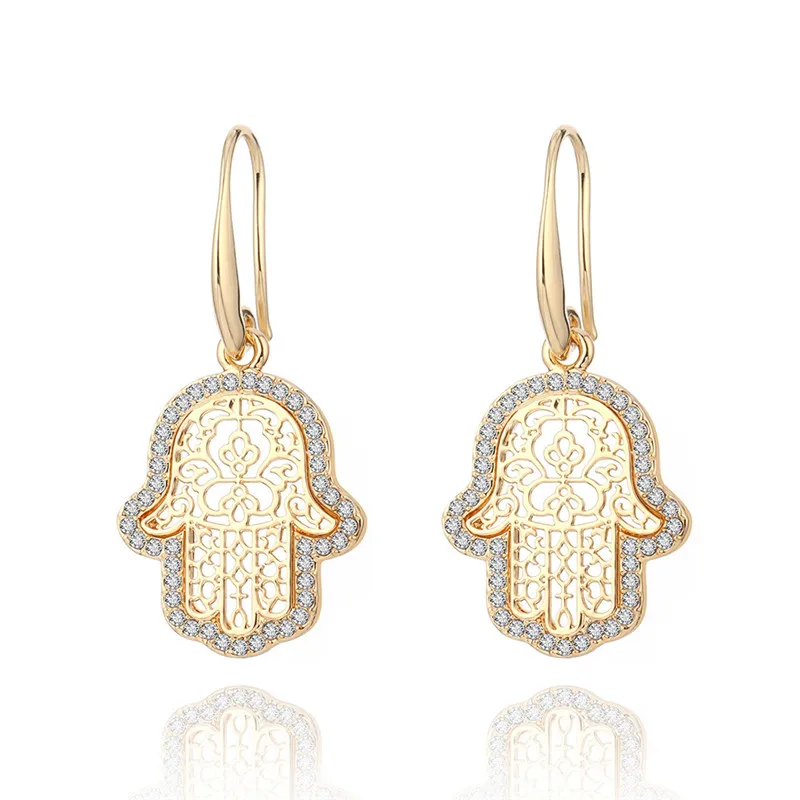 Lucky Collares Bijoux Femme Хамса рука начальная ожерелье для женщин золотые ювелирные изделия выдалбливают ключицы Звено Цепи Подвеска колье