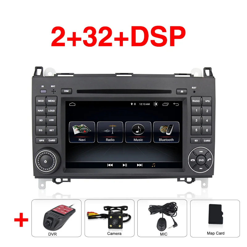 Car dvd camera DVR Android 8,0 автомобильный dvd-плеер радио gps Navi для Mercedes Benz B200 A B класс W169 W245 Viano Vito W639 Sprinter W906 - Цвет: Car dvd camera DVR
