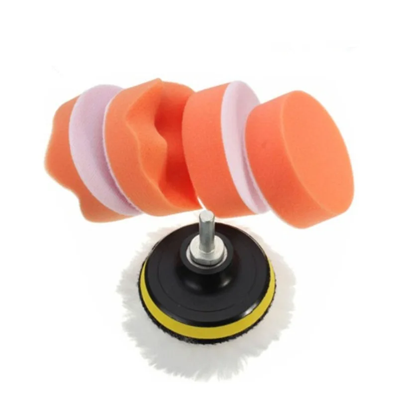 

3inch Car Polishing Disc Self-Adhesive Buffing Waxing Sponge Wool Wheel Polishing Pad for Car Polisher Drill Dropshipping