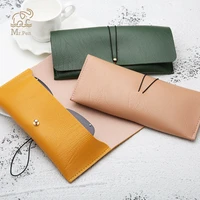 creative pu leather pencil case office stationery school supplies high capacity pu material glasses case glass storage carry bag
