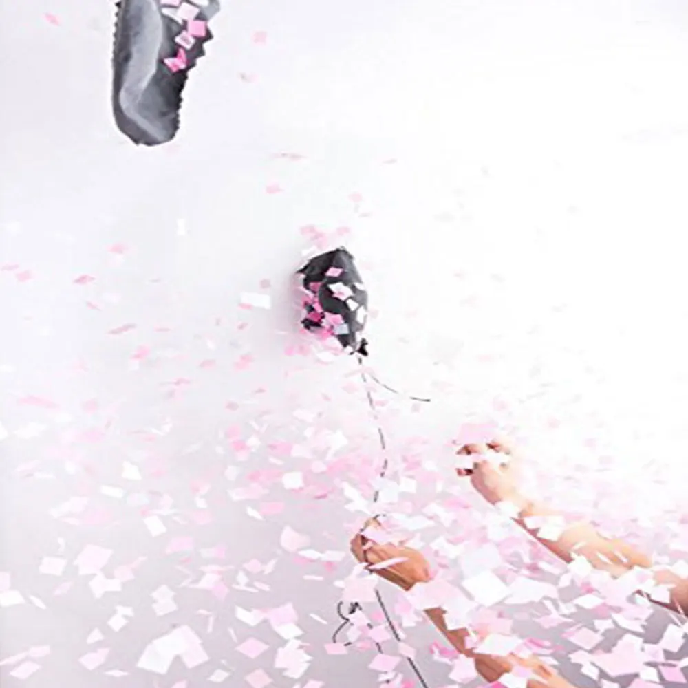 36 дюймов черный конфетти воздушных шаров из латекса Пол раскрыть клипсы для с