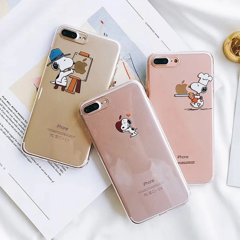 Милый мультяшный чехол для iPhone 11 11pro max прозрачный iphone 6 s 7 8 Plus X XR XS мягкий из ТПУ -
