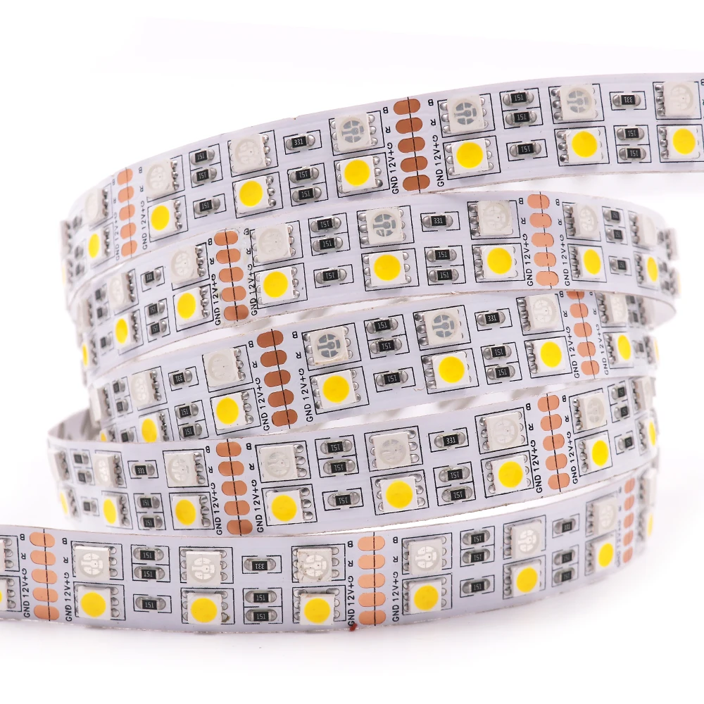 

DC 12V 5050 LED Strip RGB RGBW RGBWW 120Leds/m Double Row IP21 IP67 Waterproof Flexible Tape LED Light Strip