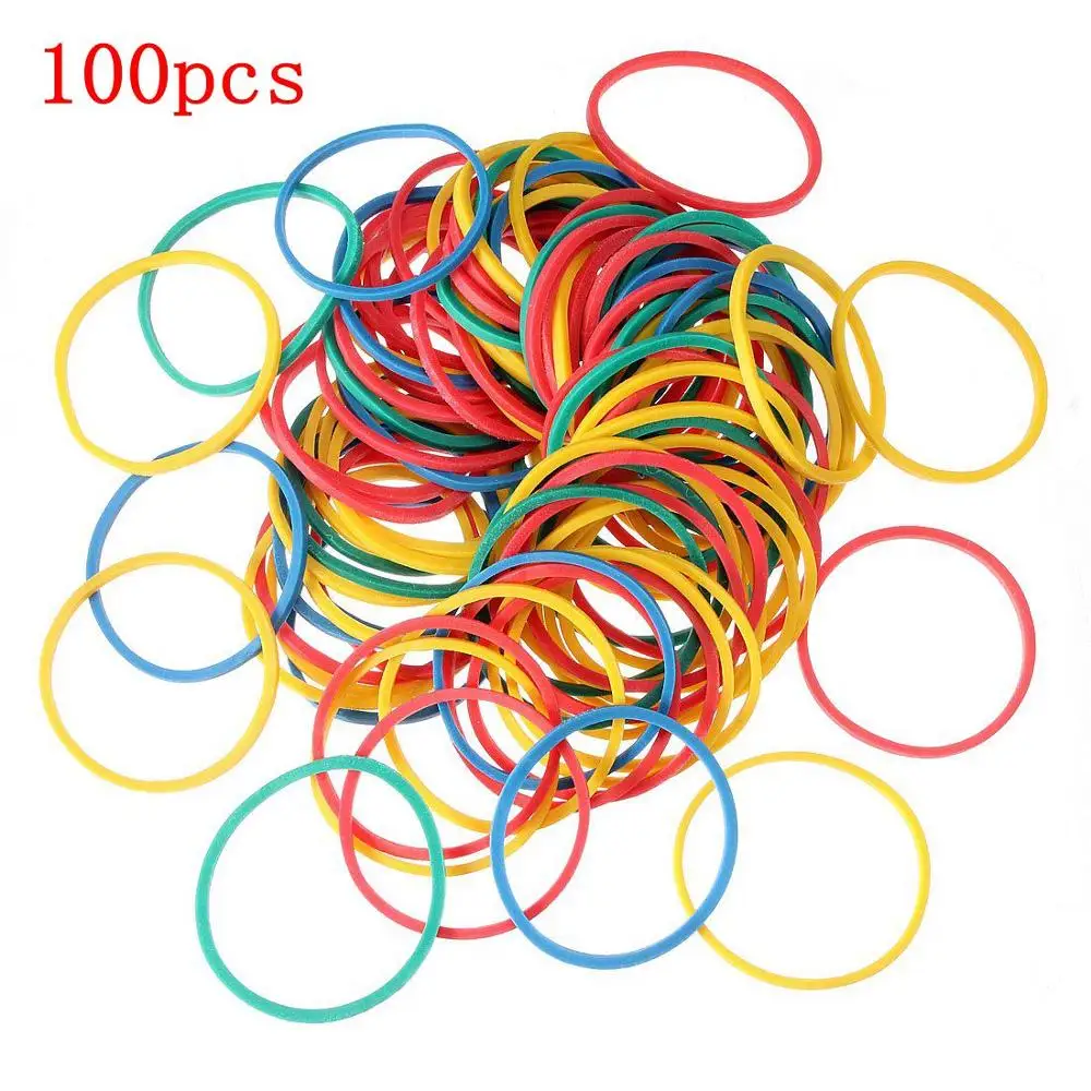 100 шт. разноцветных резиновых лент аксессуары для тату пистолета принадлежности