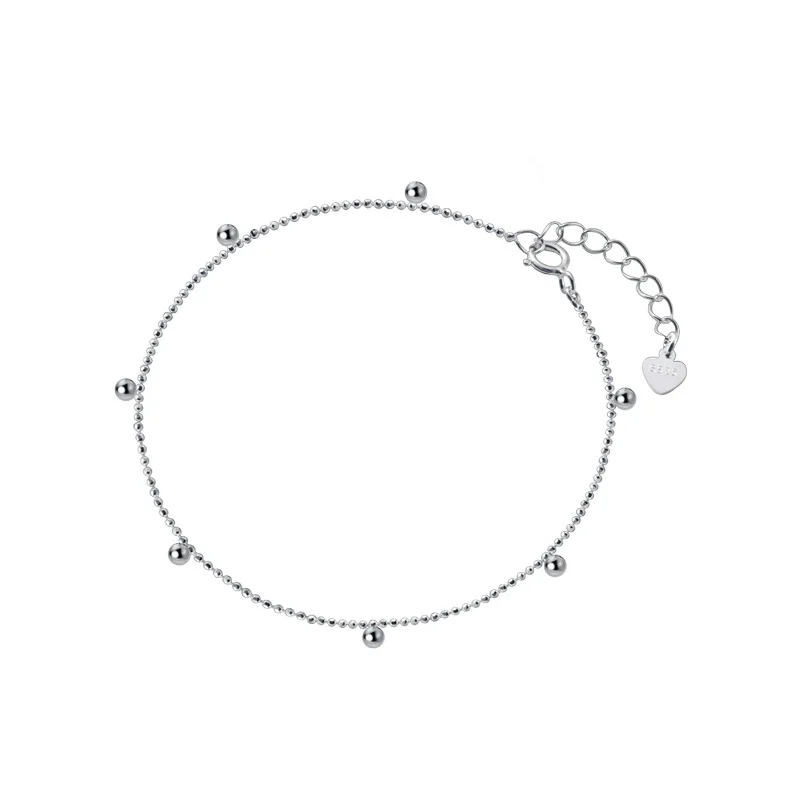 Женский браслет из серебра 19 5 пробы с бусинами | Украшения и аксессуары