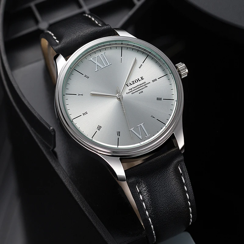 Часы Yazole мужские наручные кварцевые модные спортивные повседневные
