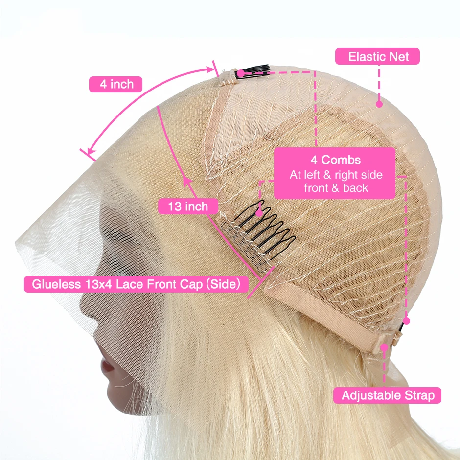 Парики из светлых волос 1b 613 Ombre Bob парики спереди короткие прямые человеческие