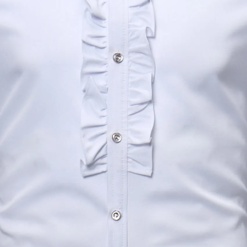 

White Solid Full Sleeve Man Tuxedo Shirt African Style Tops Dashiki Bazin Riche Party Wear Traditional Tees Fashion Man Shirt