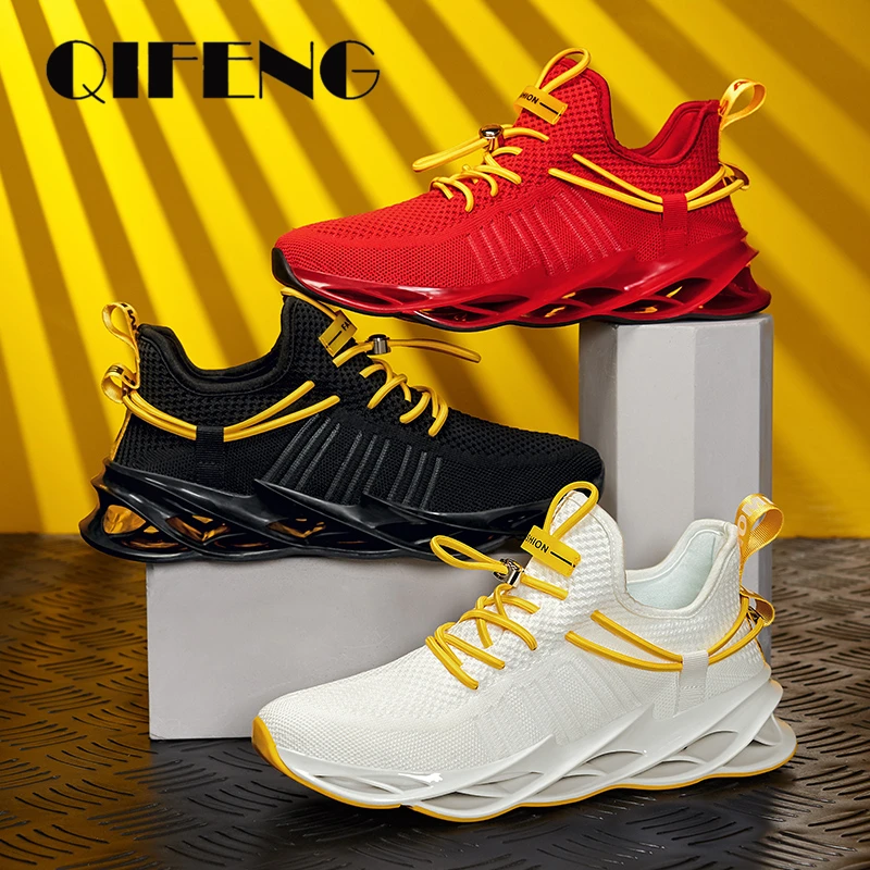 Кроссовки мужские сетчатые для бега модная повседневная мягкая спортивная обувь