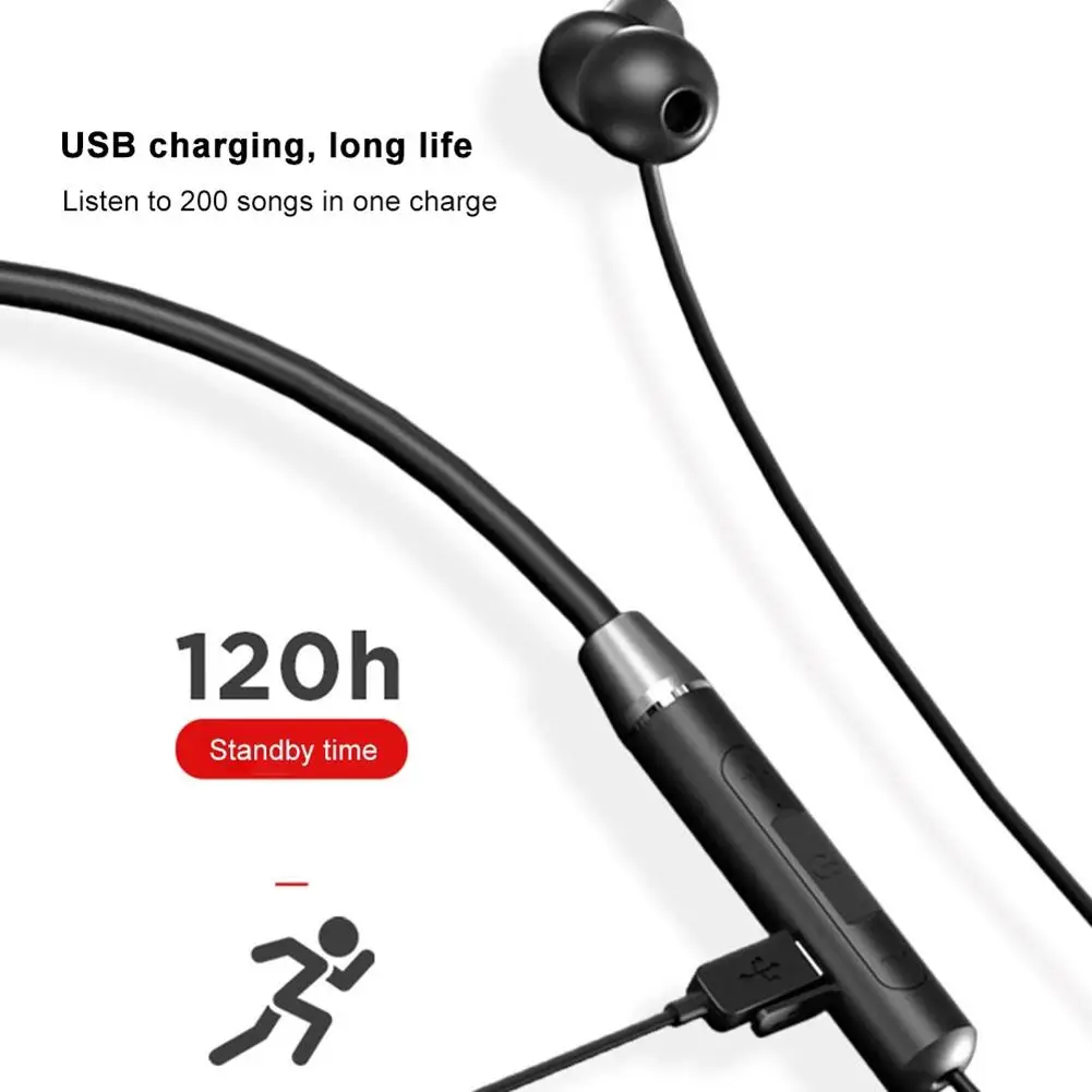 Беспроводные спортивные магнитные стереонаушники Lenovo HE05 Bluetooth V5.0 IPX5