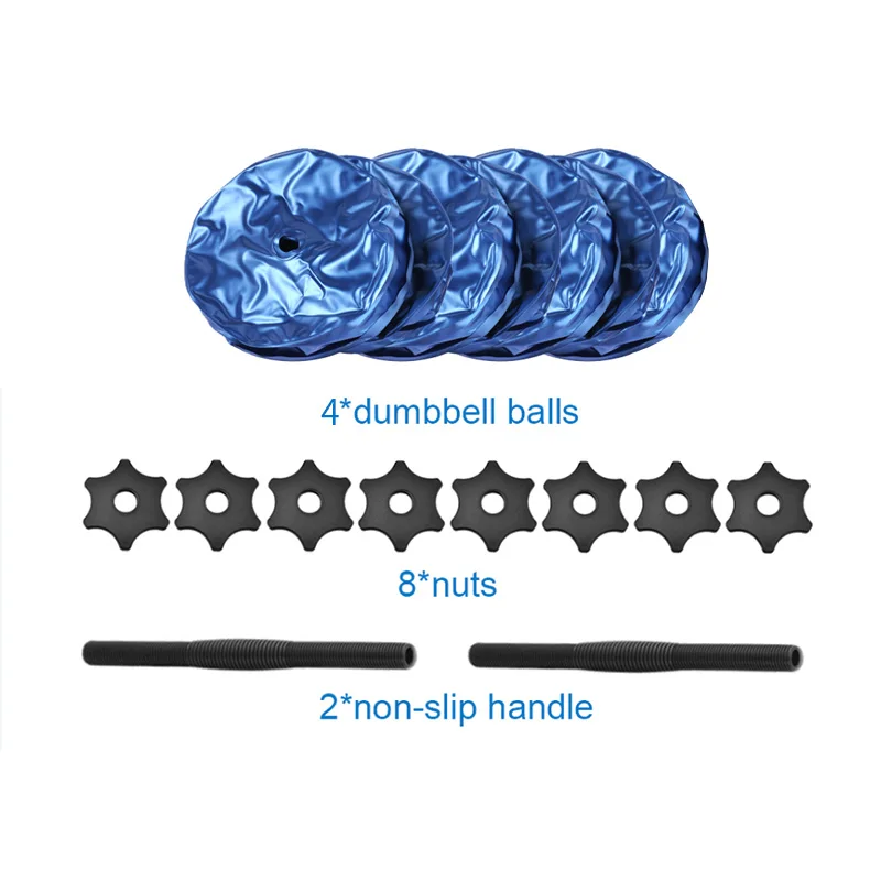 Самое высокое 10 кг ПВХ материал Заполненный Водой Гантели Фитнес оборудование