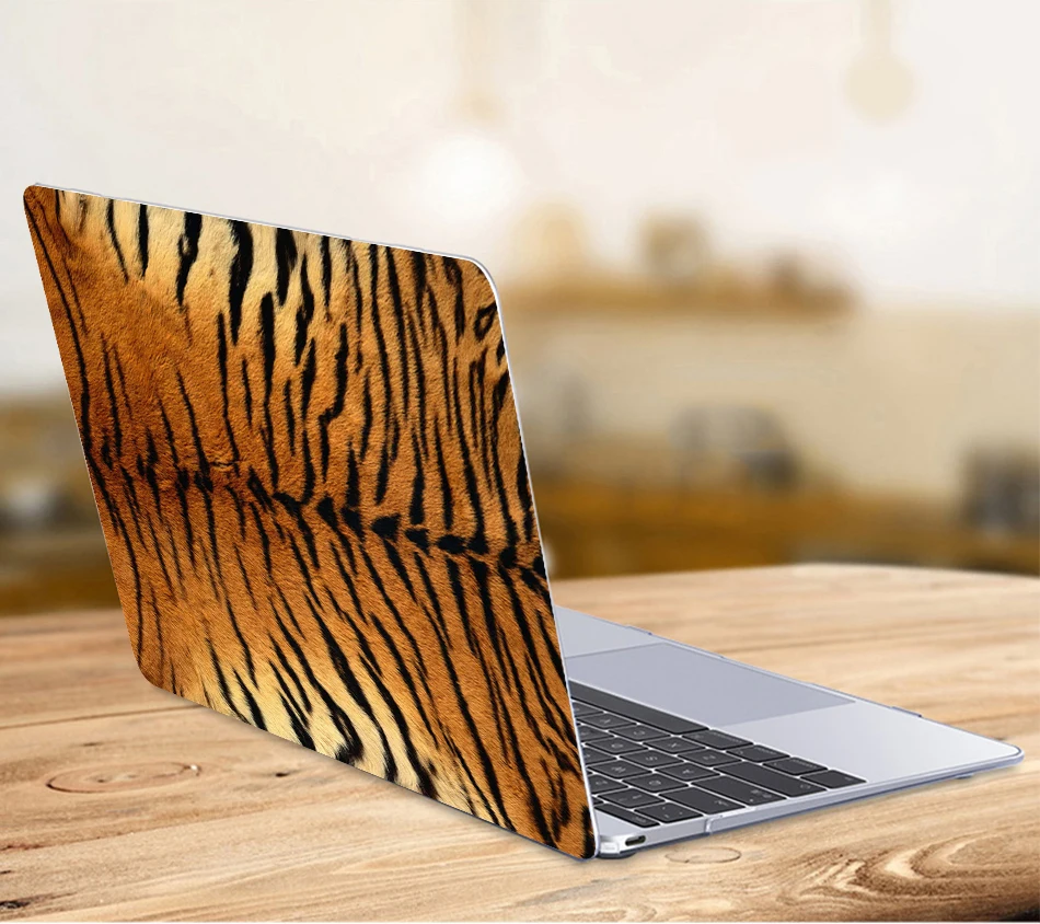 Чехол Sanmubaba для Macbook Air Pro retina 11, 12, 13, 15 дюймов, чехол с принтом кожи животных для Pro 13,3 15,4, сенсорная панель для ноутбука