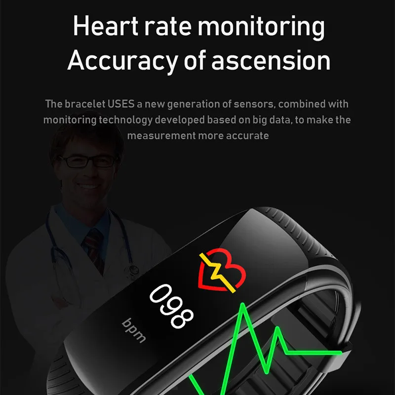 

Smart Bracelet Watch Blood Pressure Monitor Fitness Tracker Bracelet Smart Watch Heart Rate Monitor Smart Band Watch Men Women