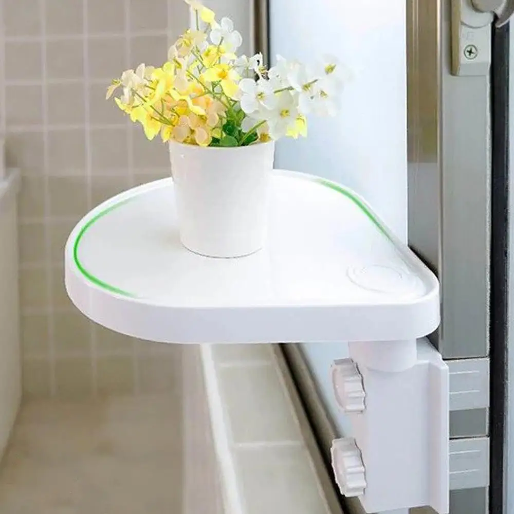 Pot Holder Новая Полка для хранения окон цветочный горшок кухонный Органайзер с креплениями без сверла плавающая рамка белый@ 10 - Цвет: Pot Holder