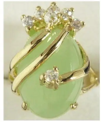 

Бесплатная доставка, красивое светло-голубое зеленое Опаловое кольцо 18KGP (#7,8,9)