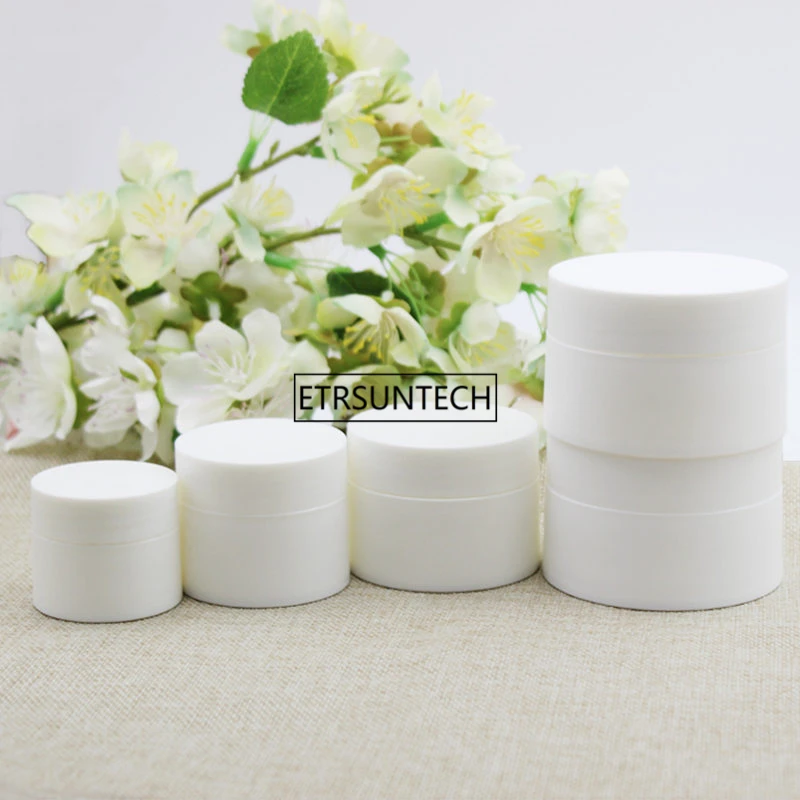 100pcs Empty Makeup Jar Pot 10g/20g/30g/50g Refillable Sample bottles Travel Face Cream Lotion Cosmetic Container F3359
