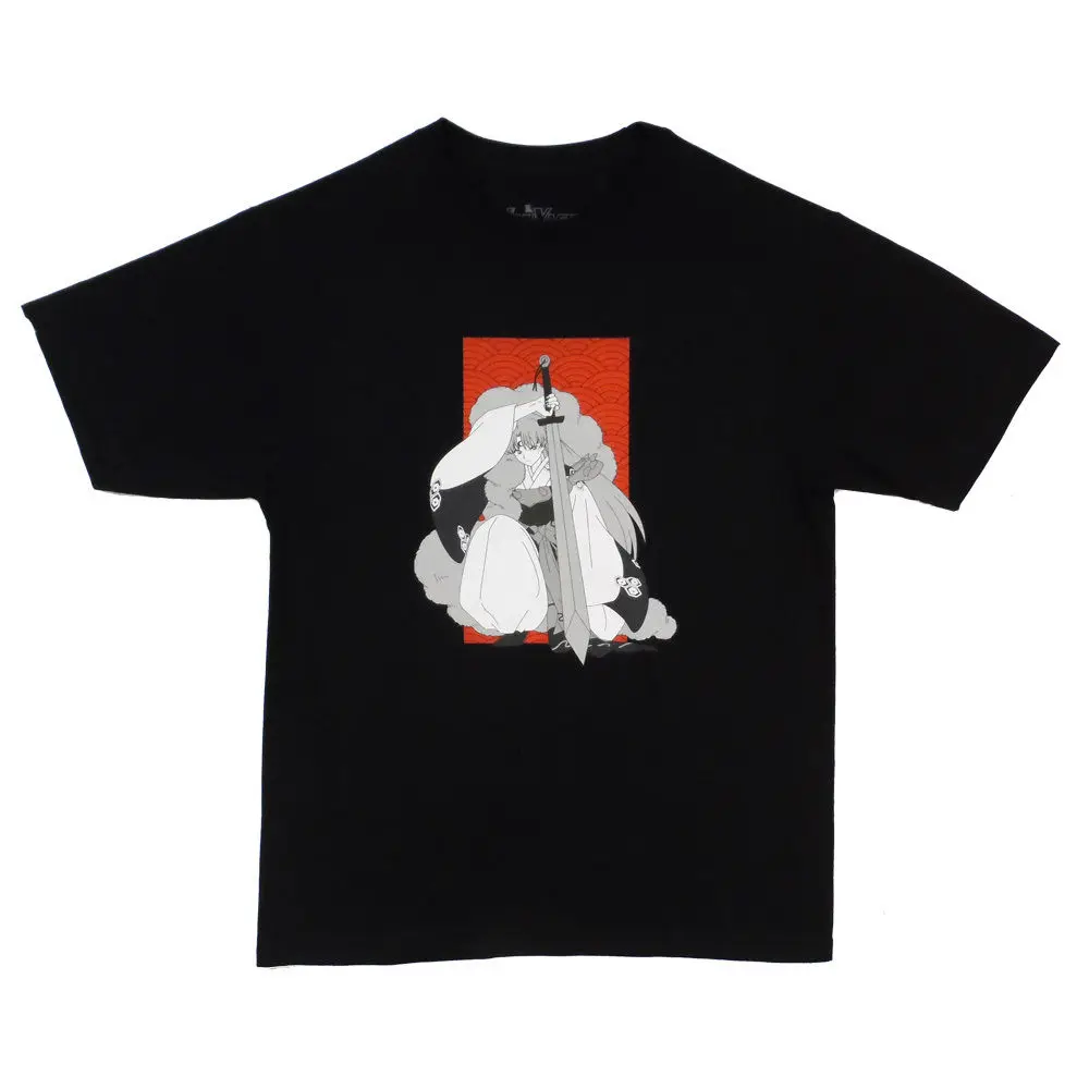 Новая брендовая одежда футболки Inuyasha классические анимированные Sesshomaru Crouching