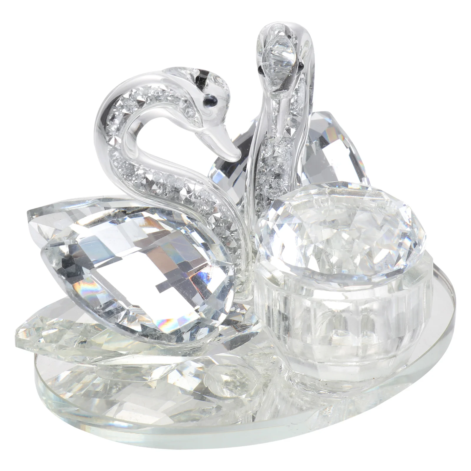 

1PC Nail Art Crystal Cup Swan-shaped Crystal Container Cup Manicure Crystal Cup