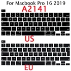 Мягкий чехол для клавиатуры Macbook Pro, 16 дюймов, 2019, A2141, чехол для клавиатуры из силикона с европейской и американской вилкой, водонепроницаемый защитный чехол для клавиатуры Pro 16 A2141