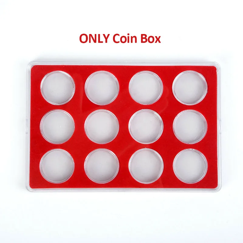 

Coin Collection Box Protective Coin Display Case Storage Organizer Holder Transparent Coin Storage Box Home DIY Collection