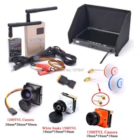 fpv kit combo system 1200tvl 1500tvl camera 5 8ghz 600mw 48ch ts832 rc832s rc832 7 inch lcd monitor for fpv f450 s500